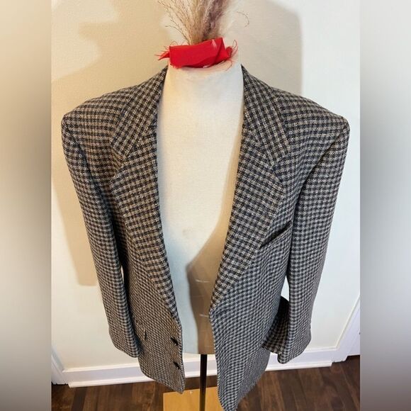 Men’s vintage 100% wool blazer || Wool blazer for men || Wool blazer - Picture 12 of 16